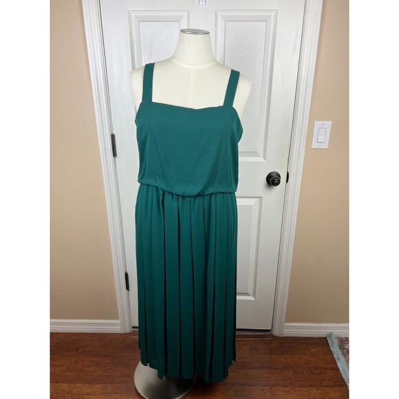 Vintage Green Formal Evening Wedding Dress Jacket Set Brocade Holidays 16/18 - Picture 10 of 11